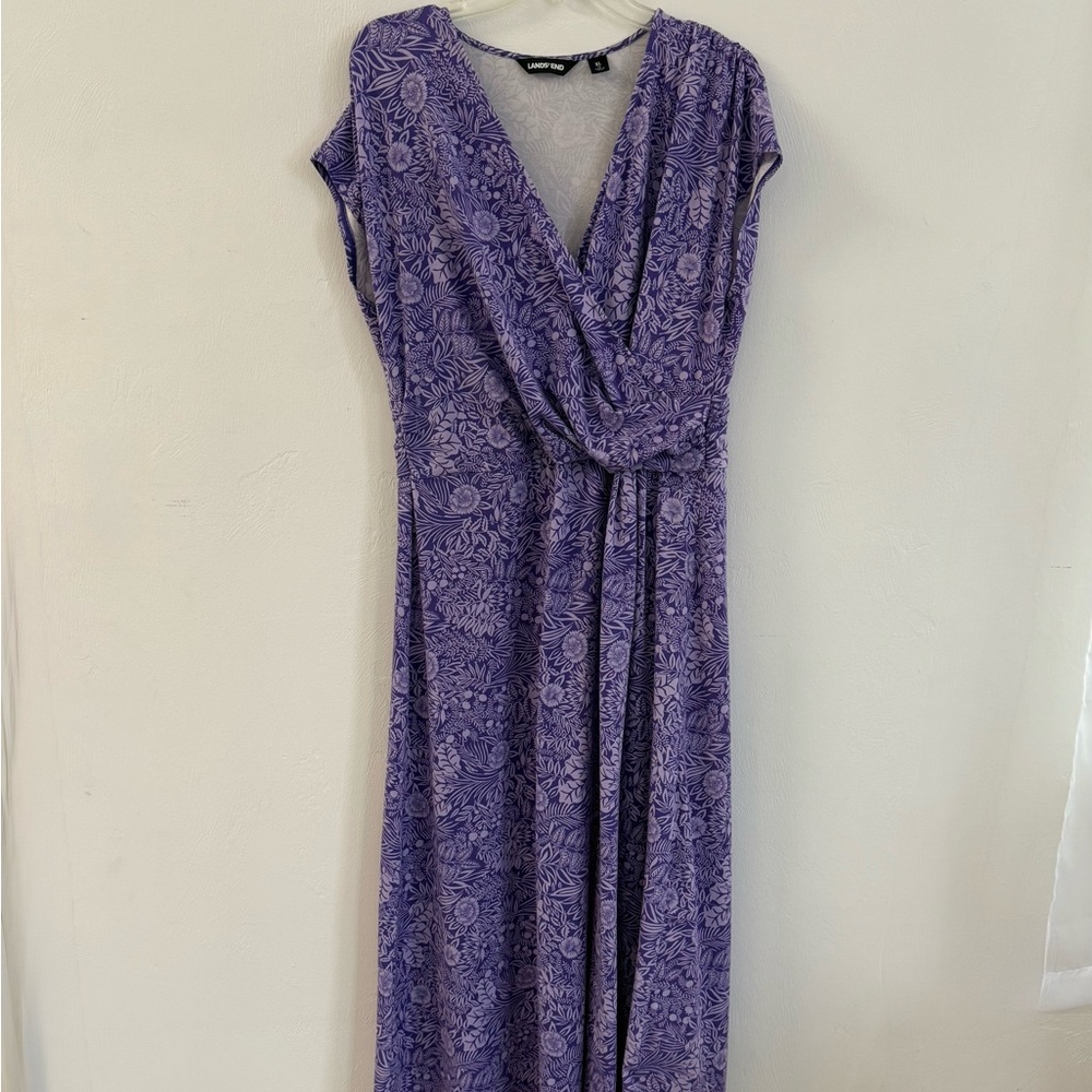 Spring Purple Floral Dress